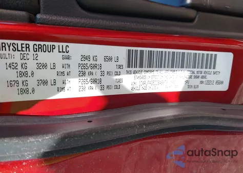 2013 Jeep Grand Cherokee Laredo from USA, damaged, VIN 1C4RJFAG5DC648070